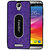 Casotec Metal Back TPU Back Case Cover for Micromax Canvas Juice 2 AQ5001 - Purple