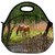 Snoogg Small Horses Travel Outdoor Tote Lunch Bag