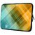 Snoogg Checkered 10.2 Inch Soft Laptop Sleeve