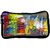 Snoogg  Wall Art Abstract Painting Poly Canvas Multi Utility Travel Pouch