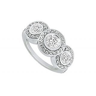 LoveBrightJewelry In Vogue Platinum & Diamond Engagement Ring-0.66 CT