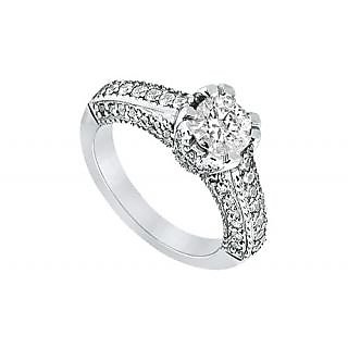 LoveBrightJewelry In Style Platinum & Diamond Engagement Ring-1.00 CT