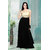 1 Stop Fashion Black Resham Embroidery Georgette Gown