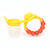 Silicone Baby Food/ Rattle Fruit Feeder/ Baby Teether/ Baby Soother, Orange