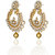 Arum latest designer stylish Flora Golden  Earrings With Pearl ADTE-006