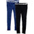Indistar Girls Combo Offer Blue  Black Denim Jeans (Set of -2)