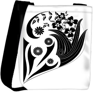 Snoogg Decor Floral Design Designer Protective Back Case Cover For Oneplus 3 Designer Womens Carry Around Cross Body Tote Handbag Sling Bags RPC-4274-SLTOBAG