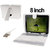8 Inch USB Keyboard Leather Case Cover for Bsnl PENTA T PAD WS 802 C WS802C 2G Tablet - Assorted Color
