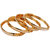 Pourni Gold Plated Gold Brass & Copper Bangles for Women