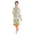 Themes Creations Green Floral Cotton Straight Kurti