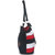 Black Red And White Stripped Large Ladies Tote Bag With Black Bow