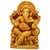 Ganesha Sitting on Sinhasan Bronze Brown woode finish 6