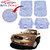 Auto Pearl - Premium Quality Heavy Duty Transparent 4Pc Pvc Rubber 6204 Clear Car Mat For - Maruti Suzuki Baleno