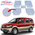 Auto Pearl - Premium Quality Heavy Duty Transparent 5Pc Pvc Rubber 6255 Clear Car Mat For - Chevrolet Tavera