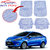 Auto Pearl - Premium Quality Heavy Duty Transparent 4Pc Pvc Rubber 6204 Clear Car Mat For - Ford Fiesta