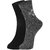 DUKK Men's Navy Blue  Grey Ankle Length Cotton Lycra Socks (Pack of 2)
