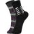 DUKK Men's Grey  Black Ankle Length Cotton Lycra Socks (Pack of 2)