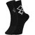 DUKK Men's Black Ankle Length Cotton Lycra Socks (Pack of 2)