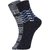 DUKK Men's Grey  Navy Blue Ankle Length Cotton Lycra Socks (Pack of 2)