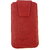 Emartbuy Classic Range Red Luxury PU Leather Slide in Pouch Case Cover Sleeve Holder ( Size 3XL ) With Magnetic Flap  Pull Tab Mechanism Suitable For  HTC One VX