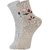 DUKK Men's Grey  Beige Ankle Length Cotton Lycra Socks (Pack of 2)