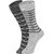DUKK Men's Grey Glean Length Cotton Lycra Socks (Pack of 2)