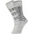 DUKK Men's Grey Glean Length Cotton Lycra Socks (Pack of 2)