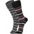 DUKK Men's Multicolour Glean Length Cotton Lycra Socks (Pack of 2)