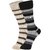 DUKK Men's Beige  Grey Glean Length Cotton Lycra Socks (Pack of 2)