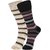 DUKK Men's Beige  Maroon Glean Length Cotton Lycra Socks (Pack of 2)