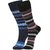 DUKK Men's Multicolour Glean Length Cotton Lycra Socks (Pack of 2)