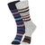 DUKK Men's Blue  Grey Glean Length Cotton Lycra Socks (Pack of 2)