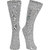 DUKK Men's Geometric Print Grey Glean Length Socks