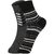 DUKK Men's Grey  Red Ankle Length Cotton Lycra Socks (Pack of 2)