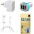 13Tech 1.0 Amp USB Charger+3 mtr Copper (Data Transfer+Charging) Cable  +3 Jack Car Charger+Tempered Glass for Motorola E