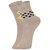DUKK Men's Beige Ankle Length Cotton Lycra Socks (Pack of 2)