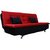 Adorn India Red Solid Wood Sofa cum Bed