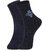 DUKK Men's Blue  Navy Blue Ankle Length Cotton Lycra Socks (Pack of 2)