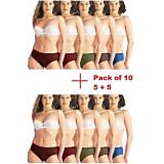 10 Pcs Womens Underwear, 10 Pcs Size Women Panties