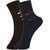 DUKK Men's Brown  Navy Blue Ankle Length Cotton Lycra Socks (Pack of 2)