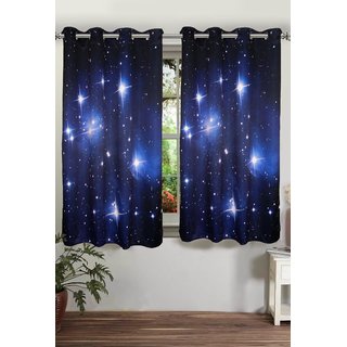 Buy Lushomes Digitally Printed Stars Polyster Blackout
