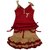 maroon skirt n top set