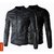 P005 - Italiano TUCCI Slim Long Semi Leather Jacket For Men Party Wear any Season Smart Wear Jacket