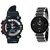 IIk silver and S-shock Stylish Casual Watches For Mens- Combo of 2 by 7star