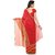 Meia Red Georgette Printed Saree With Blouse