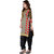 The Four Hundred Womens Beige  Black Color Cotton Printed Unstitched Dress Material (BR-2046)