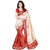 Fashionoma Red Art Silk Self Design Saree With Blouse