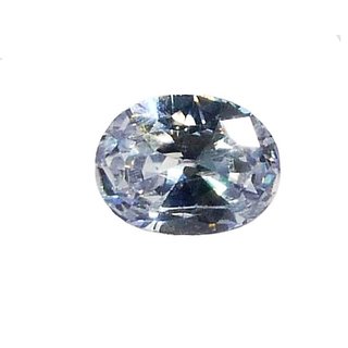 Ankit Collection 6 Ratti Certified Oval Cubic Zirconia (American Diamond)  Astrology Gem Stone, Synthetic (AC228CZ)