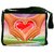 Snoogg Hands Forming A Heart 2640 Digitally Printed Laptop Messenger  Bag