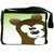 Snoogg Cute Bear Character Designer Laptop Messenger Bag